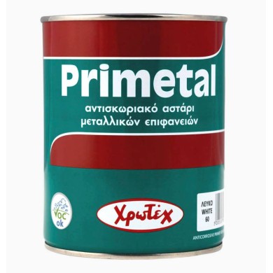ΧΡΩΤΕΧ PRIMETAL 43 ΓΚΡΙ 0.375L Χρώματα