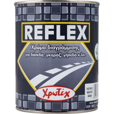 ΧΡΩΤΕΧ REFLEX ΧΡΩΜΑ ΔΙΑΓΡΑΜΜΙΣΗΣ 6060 ΛΕΥΚΟ 0.75LT Χρώματα