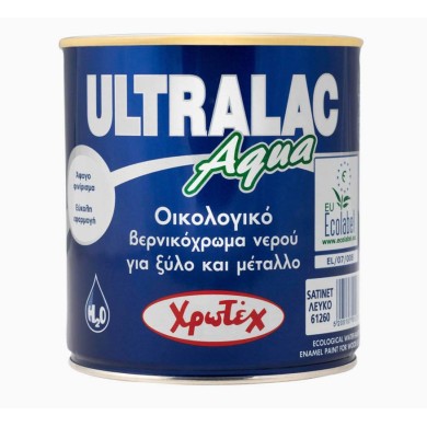 ΧΡΩΤΕΧ ULTRALAC AQUA SATINET ΛΕΥΚΟ 0.375L Χρώματα