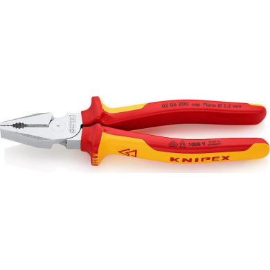 KNIPEX ΠΕΝΣΑ ΜΕ ΜΟΝΩΣΗ VDE 1000V 200MM (0206200) Εργαλεία χειρός