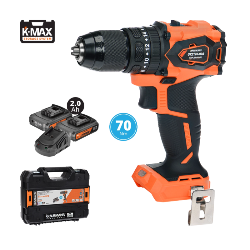KRAUSMANN ΚΡΟΥΣΤΙΚΟ ΔΡΑΠ/ΔΟ UNI 20V 70Nm 2x2Ah ΣΕ ΕΡΓΑΛΕΙΟΘΗΚΗ K-MAX (U72120-22CB) KRAUSMANN ΚΡΟΥΣΤΙΚΟ ΔΡΑΠ/ΔΟ UNI 20V 70Nm 2x2Ah ΣΕ ΕΡΓΑΛΕΙΟΘΗΚΗ K-MAX (U72120-22CB)